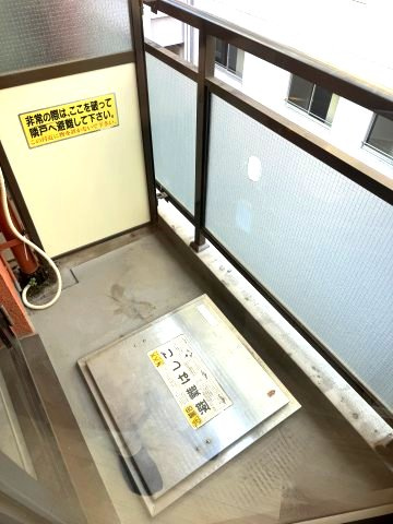 赤坂キャステールのバルコニー