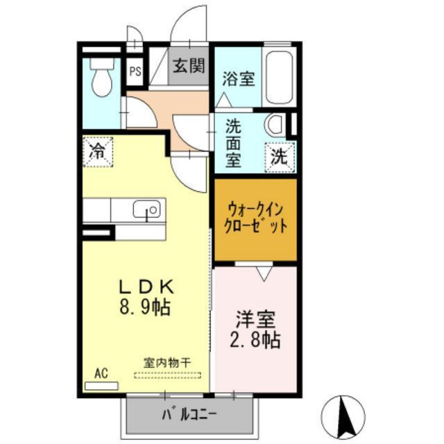 ヒルズ長良の間取り