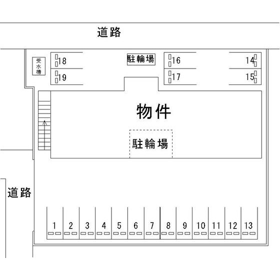 パスティールＭの駐車場