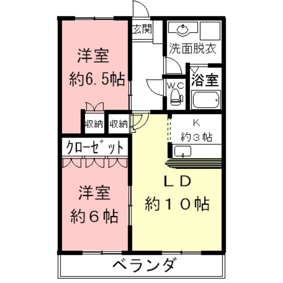 サンタモニカ長良の間取り