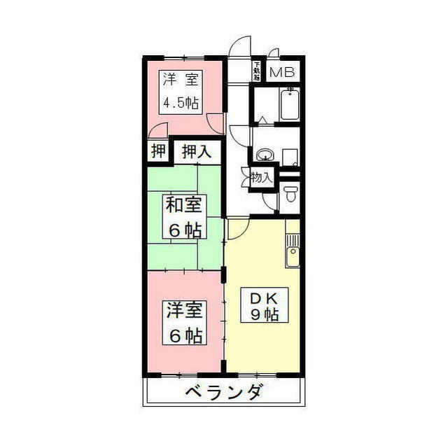 ボヌール田神の間取り