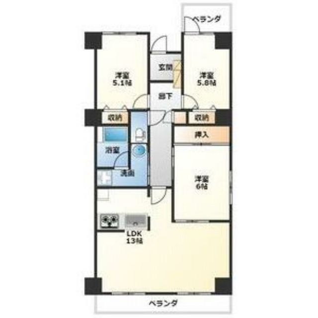 TOWAIE福光東の間取り