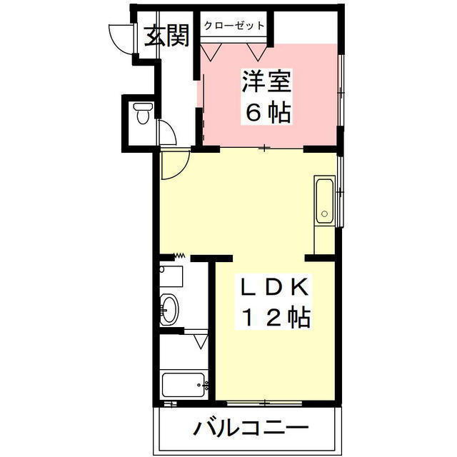 第２サンハイツ戸崎の間取り