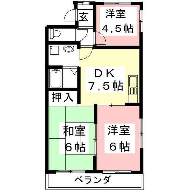 カルフール則武の間取り