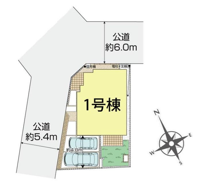 茅ヶ崎市富士見町新築戸建て　1号棟の区画図|区画図「茅ヶ崎市富士見町新築戸建て　1号棟」