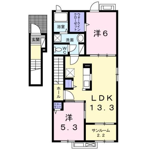 ディープ　リヴィールの間取り