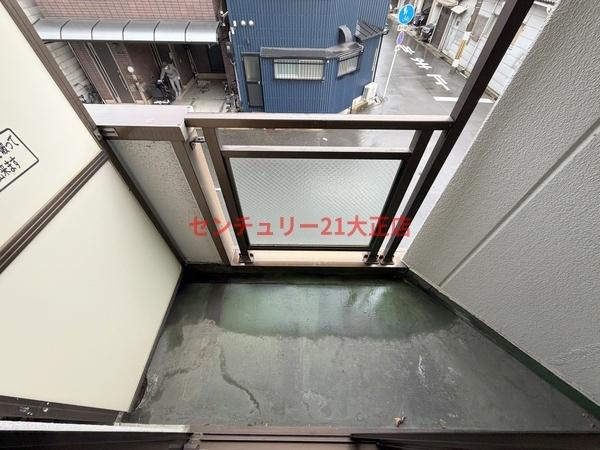 メゾンノアのバルコニー|洗濯機置き場