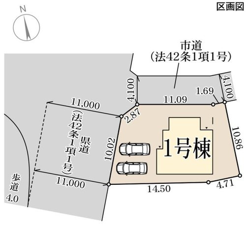 リーブルガーデン　津山市志戸部【第２】【仲介手数料無料】の区画図