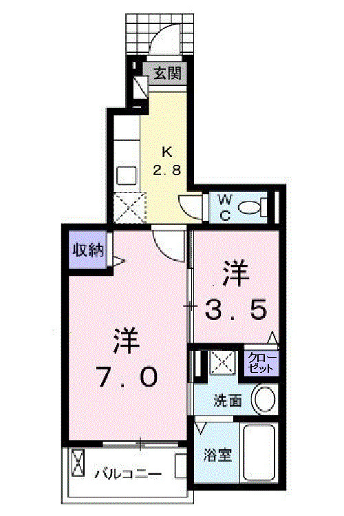 ラ・ルーチェⅡの間取り