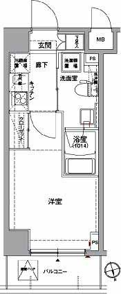 ＦＯＲＴＩＳ♯００４の間取り