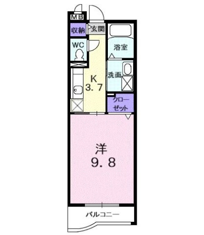 プリマヴェーラ　エルモッサの間取り