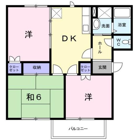 【間取り】 | ハイツＦＬＯＷＥＲ