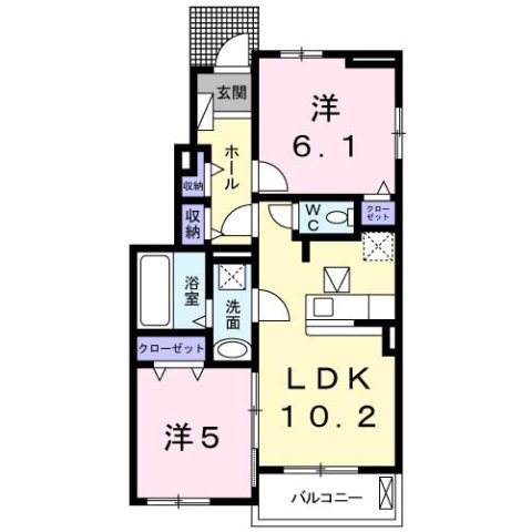 カルムⅡの間取り