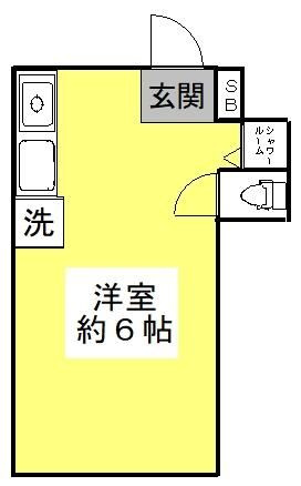 田島ハイツの間取り|間取りです。