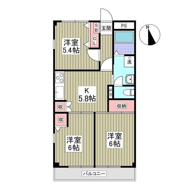MIYAMAⅡ-1の間取り