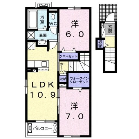 まりばさみⅢの間取り
