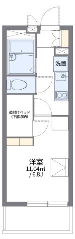 レオパレスラルクの間取り