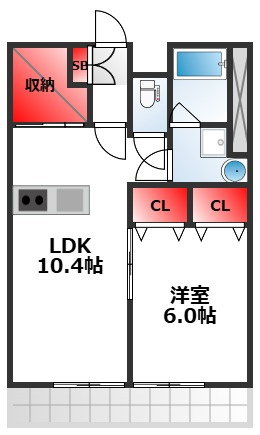 アムールD棟の間取り