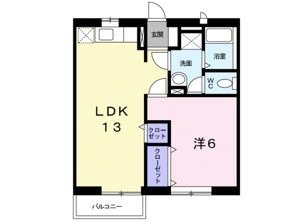 シャン　デ　パステーク　Ｂの間取り