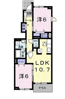 【間取り】 | サン・ヴィラ　Ｃ