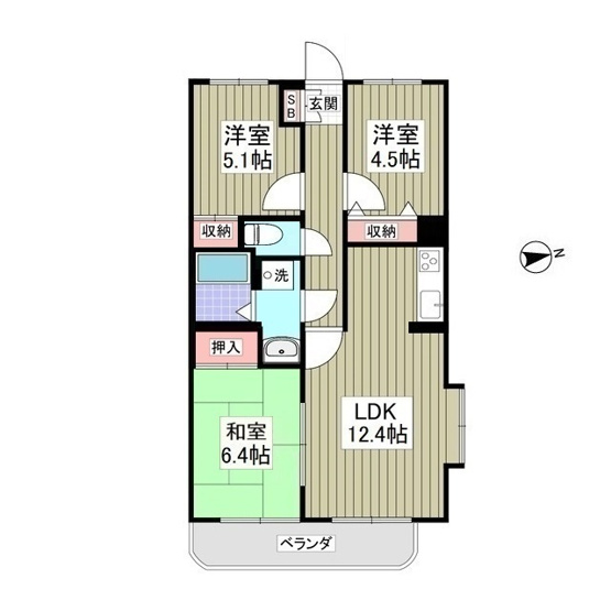 【間取り】 | サンライズマンション　熊谷