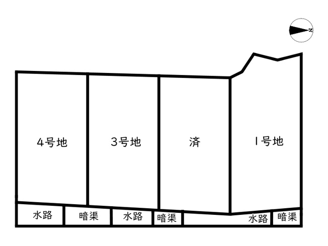 【区画図】 | たつの市龍野町島田／全4区画