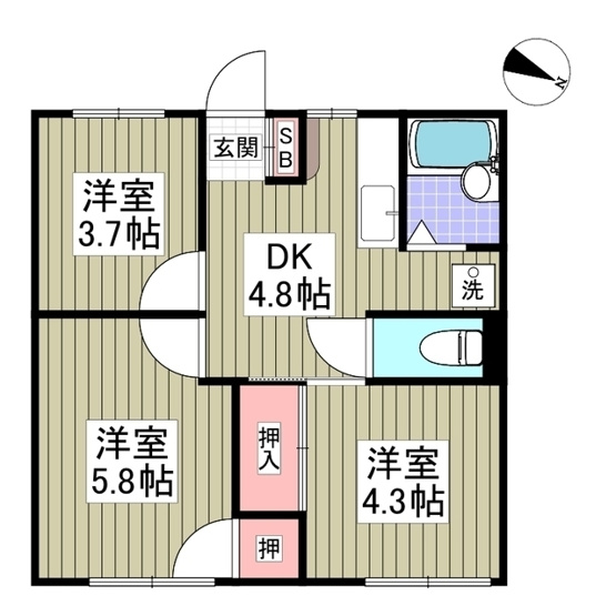 【間取り】 | エフィール本庄児玉