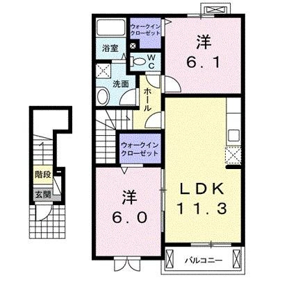 【間取り】 | アルカンシエル・ド・ナナ　Ⅱ