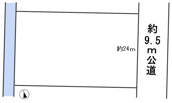 ６７２７４　羽島郡笠松町円城寺土地の区画図