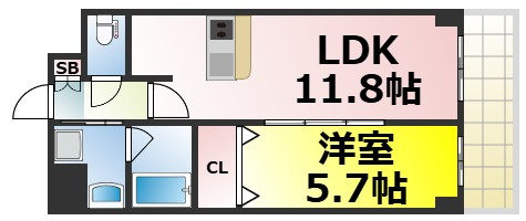 【間取り】 | アコーツ千代崎 仲介手数料無料