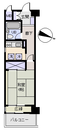 咲見町ハイツの間取り