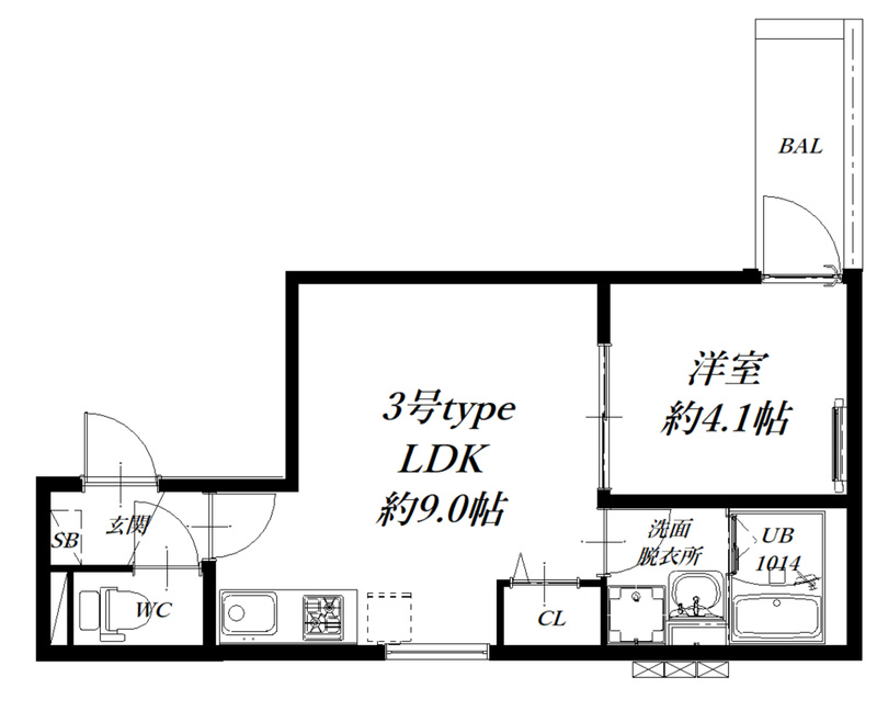 AND TERRACE  TOMOIの間取り