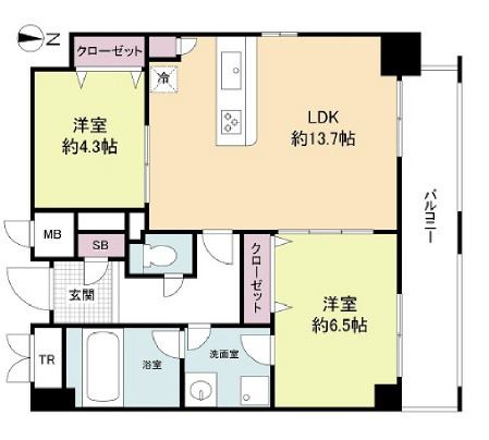 【間取り】 | KDX堺筋本町レジデンス