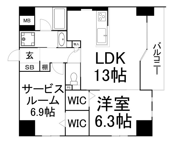 【間取り】 | ガーデンコート烏ヶ辻