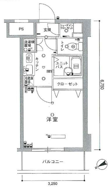 スカイコート・ヴィーダ五反田ウエストの間取り|間取り