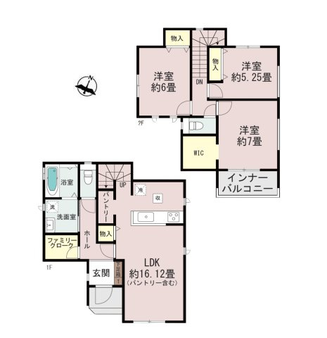糟屋郡宇美町平和2丁目第1-2棟（B号棟）の間取り|間取り