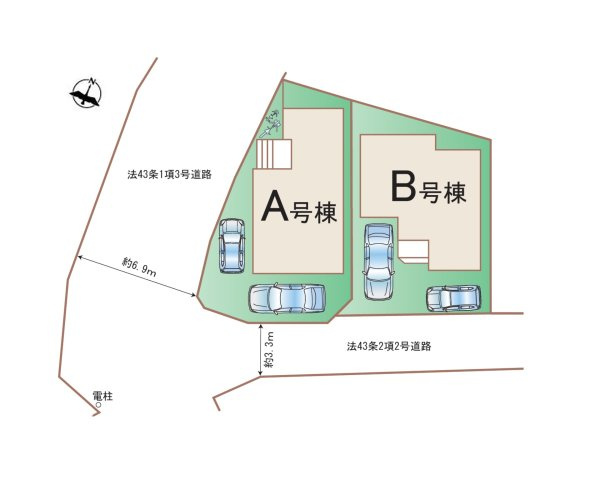 糟屋郡宇美町平和2丁目第1-2棟（B号棟）の間取り