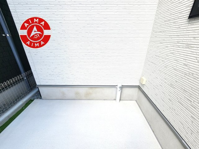 糟屋郡宇美町平和2丁目第1-2棟（B号棟）の外観|お庭で自由な時間を過ごせます。