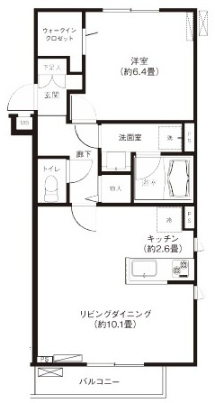フォルムｆの間取り|間取りです。