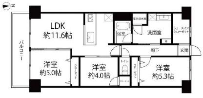 マンション東陽町の間取り|南向きにつきまして日当たり・通風・眺望良好。新規リノベーションマンション。