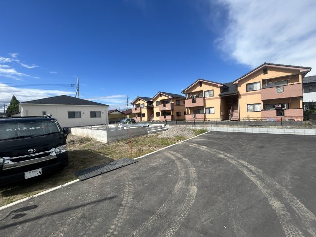 新築　前橋市青柳町第28　クレイドルガーデン　6号棟の駐車場|　駐車スペースは2台分可能です！
