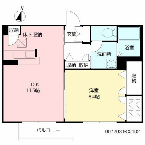 イル・ヴィアーレⅡ　Ｃ棟の間取り