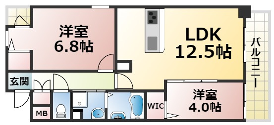 【間取り】 | リアライズ小路駅前　仲介手数料無料