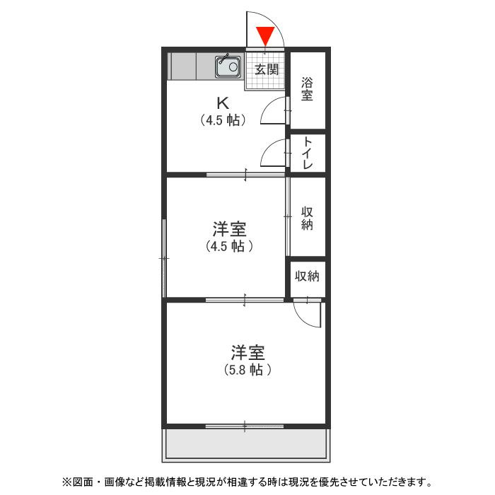 江口コーポの間取り