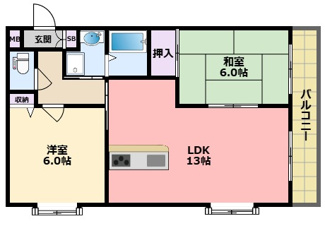 【間取り】 | ジョイフルハイツ弐番館