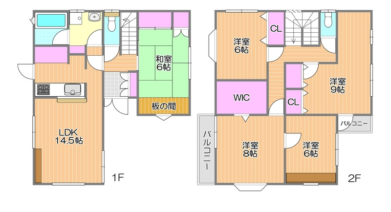 今七丁目貸戸建の間取り