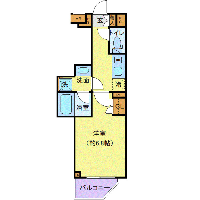 プレール・ドゥーク中野南台の間取り