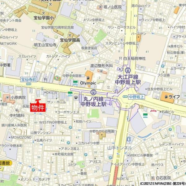 ＬＥＧＡＬＡＮＤ中野坂上の地図