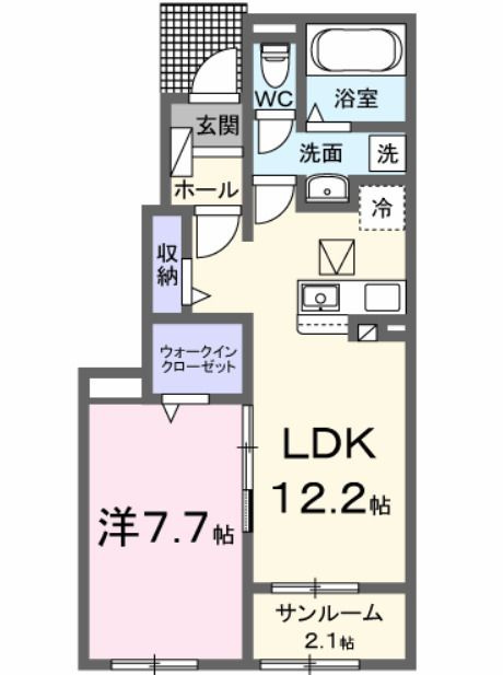 サニーコートの間取り