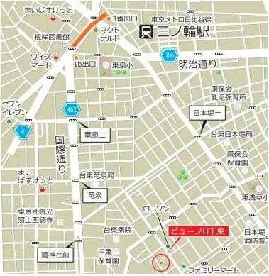 ラヴィデ香風園の地図